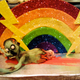 Illustration for article titled There is nothing better than the unicorn-riding rainbow zombie cake